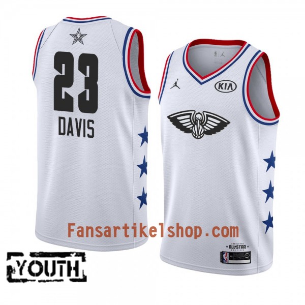 New Orleans Pelicans Trikot Anthony Davis 23 2019 All-Star Jordan Brand Weiß Swingman - Kinder
